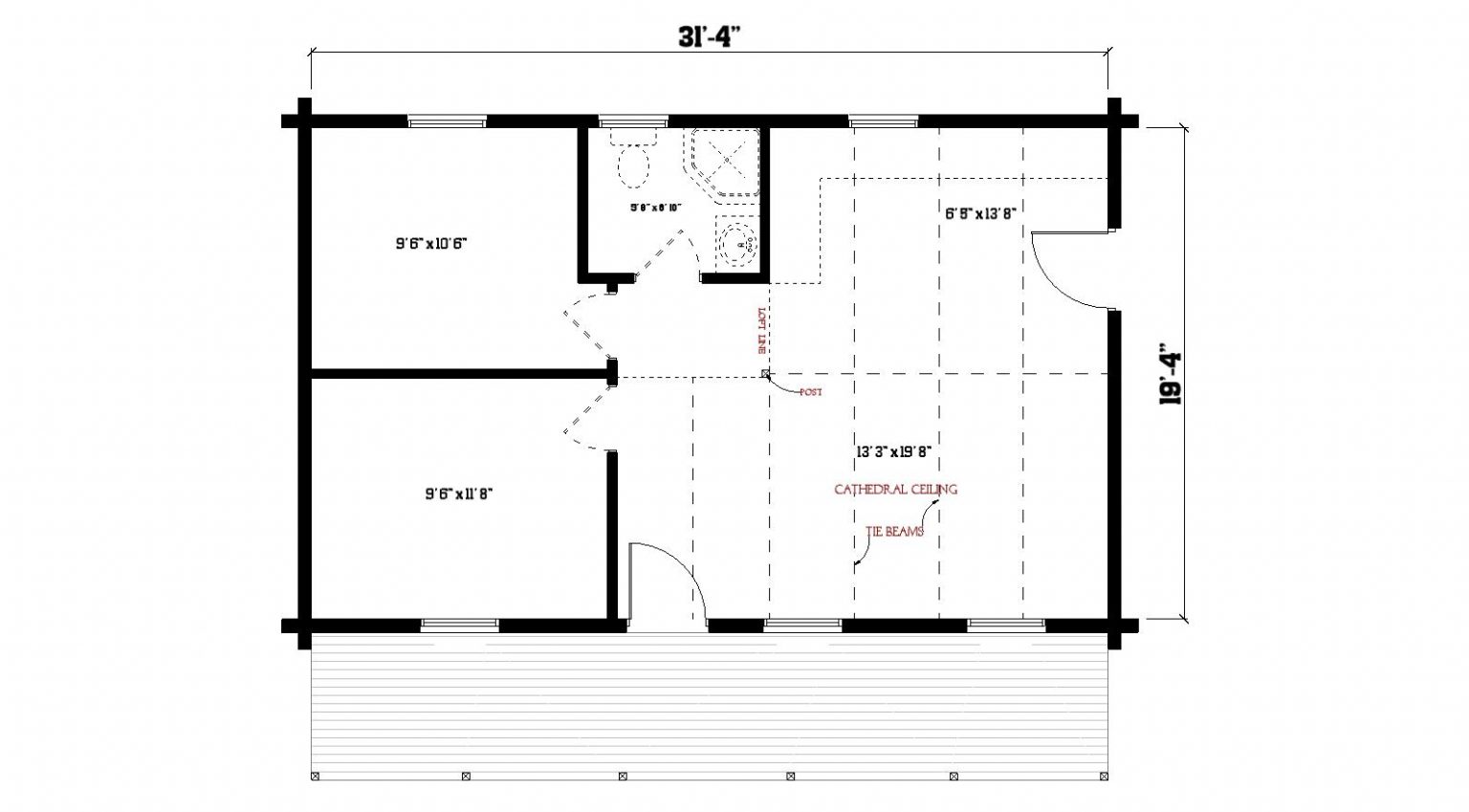 Saco Cabin Series Package Maine Pine Log Homes
