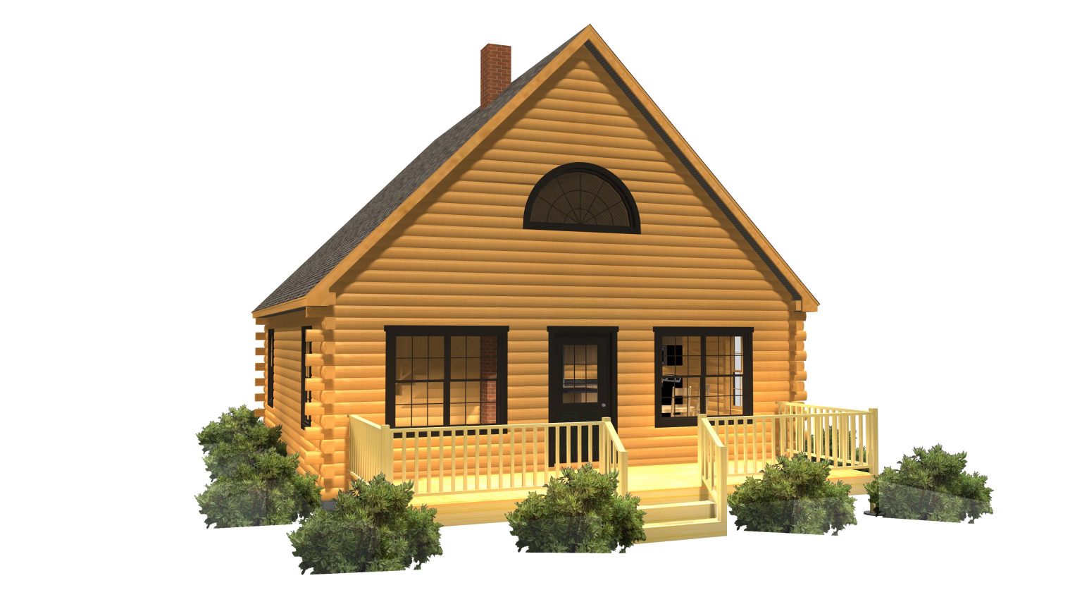 Saddleback Home Series Package Maine Pine Log Homes