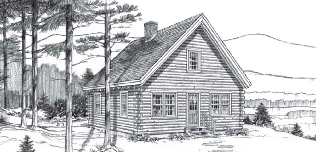 Saddleback Maine Pine Log Homes